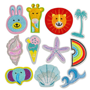 embroidery label sticker cartoon cute animal starfish embroidery cloth sticker accessory embroidery sticker Patches sticker